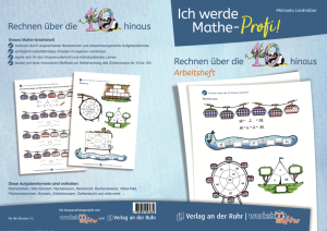 Mathe Profi: Ein hier abgebildetes, kindgerechtes Arbeitsheft mit vielen bebilderten Aufgaben.